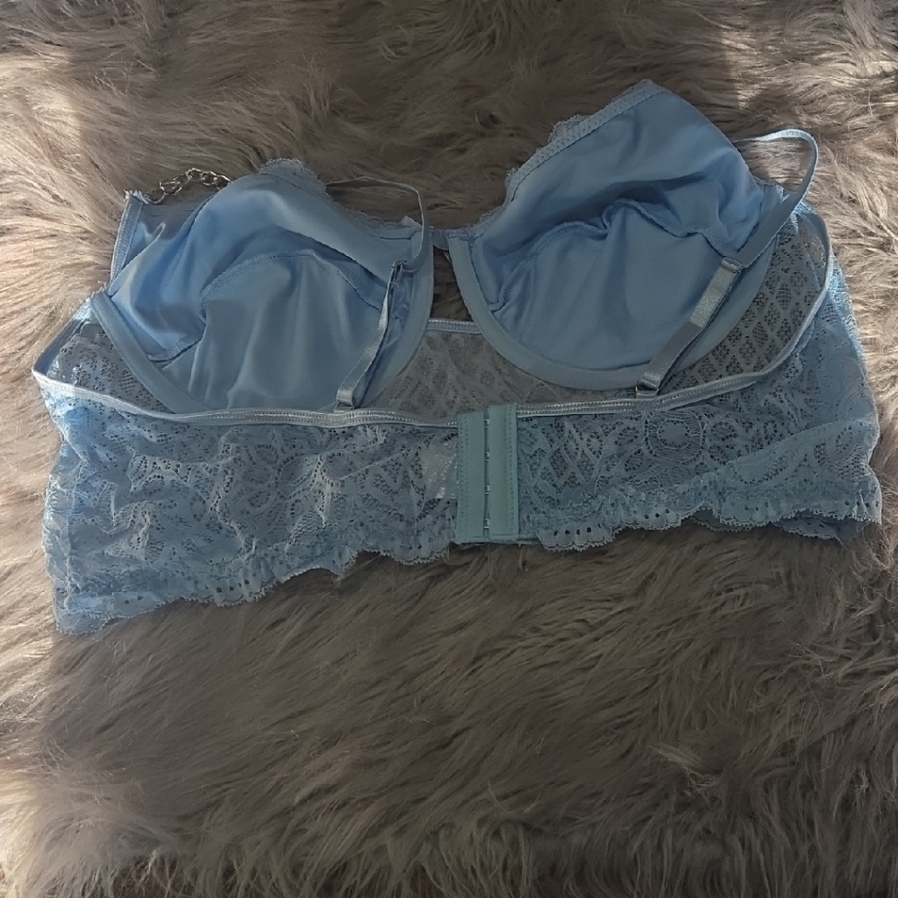 Light Blue Lace Bra - Picture 4 of 5